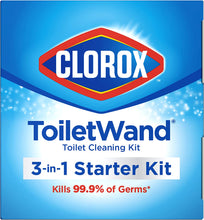 Load image into Gallery viewer, Clorox ToiletWand Disposable Toilet Cleaning System - ToiletWand, Storage Caddy and 6 Disinfecting ToiletWand Refill Heads (Packaging May Vary) (03191)