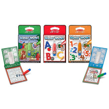 Load image into Gallery viewer, Melissa &amp; Doug On The Go Water Wow! Reusable Water-Reveal Activity Pads, 3-pk, Animals, Alphabet, Numbers