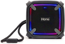Load image into Gallery viewer, iHome Weather Tough Portable Rechargeable Bluetooth Speaker with Speakerphone and LED Accent Lighting (Mini)