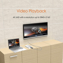 Load image into Gallery viewer, j5create USB 3.0 to 4K HDMI Display Adapter USB 3.0 Male Type-A Connector | HDMI Female Connector | 4K UHD | Resolution Up to 3840 x 2160 @ 30 Hz | Aluminum Housing