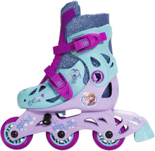 Load image into Gallery viewer, PlayWheels Disney Frozen Convertible 2-in-1 Kids Skates, Size 6-9