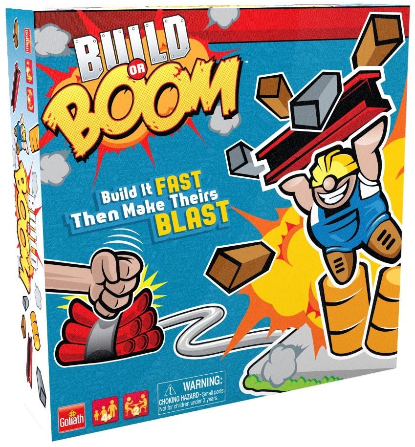 Goliath Build or Boom Game - Family Fun Building Game - STEM
