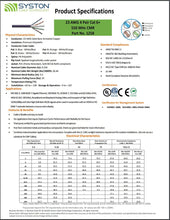 Load image into Gallery viewer, Cat6 Plus 1,000 ft. Blue 23-4 Riser Twisted Pair Cable