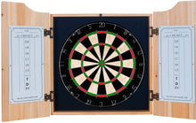 Load image into Gallery viewer, Trademark Gameroom Corona Extra Dart Board Set with Cabinet - Label - by Corona