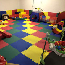 Load image into Gallery viewer, Greatmats Playmats Interlocking Foam Puzzle Floor Tile 2x2 Ft x .5 Inch for Children Toddler Infant Kids Playroom Soft Flooring, 4 Colors Mix, 16 Pack