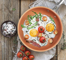 Load image into Gallery viewer, Gotham Steel Cookware + Bakeware Set with Nonstick Durable Ceramic Copper Coating – Includes Skillets, Stock Pots, Deep Square Fry Basket, Cookie Sheet and Baking Pans, 20 Piece