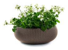 Load image into Gallery viewer, Keter Cozie Planter Set, Medium/Small, Harvest Brown