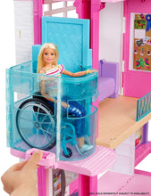 Load image into Gallery viewer, Barbie Dreamhouse Dollhouse with Wheelchair Accessible Elevator, Pool, Slide and 70 Accessories Including Furniture and Household Items, Gift for 3 to 7 Year Olds, Multicolor