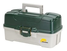 Load image into Gallery viewer, Plano 3-Tray Tackle Box with Dual Top Access, Dark Green Metallic/Off White
