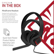 Load image into Gallery viewer, OMEN by HP Mindframe PC Gaming Headset with World's First FrostCap Active Cooling Technology (black)