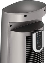 Load image into Gallery viewer, Lasko Portable Electric 42" Oscillating Tower Fan with Nighttime Setting, Timer and Remote Control for Indoor, Bedroom and Home Office Use, Silverwood T42954