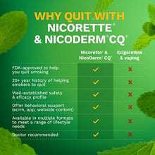 Load image into Gallery viewer, Nicorette Nicotene Gum Spearmint Flavor Coated 4 mg Stop Smoking Aid, 307667780000 Spearmint Burst, 100 Count