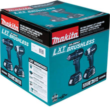 Load image into Gallery viewer, Makita CX200RB 18V LXT Lithium-Ion Sub-Compact Brushless Cordless 2-Pc. Combo Kit (2.0Ah), Black