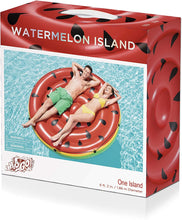 Load image into Gallery viewer, Bestway Watermelon Island Inflatable Pool Float | Fun Pool Party Lounge Fits Up to 3 People | Great for Kids &amp; Adults (43140E)