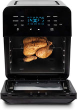 Load image into Gallery viewer, NUWAVE BRIO 14-Quart Large Capacity Air Fryer Oven with Digital Touch Screen Controls and Integrated Digital Temperature Probe; 3 Heavy-Duty NEVER-RUST Stainless Steel Mesh Racks Great for Multi-Level Family Meals; Drip Tray; Rotisserie Kit includes Skew