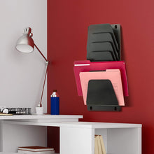 Load image into Gallery viewer, Officemate Wall File Holder, Letter/Legal, 7 Pockets, Black (21505)