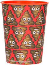 Load image into Gallery viewer, 16oz Poop Emoji Plastic Cup