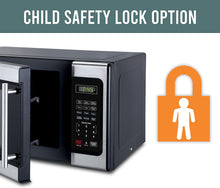 Load image into Gallery viewer, Farberware Classic FMO09AHTBKD Classic 0.9 Cu. Ft. 900-Watt Microwave Oven with LED Lighting, Stainless Steel