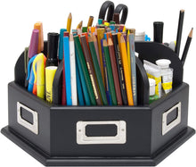 Load image into Gallery viewer, Studio Designs Wood Desk Carousel in Black 12166