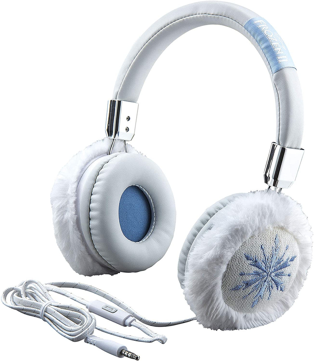 Disney Frozen 2 Kids Headphones Fashion with Built in Microphone, Stream Audio Playback Disney Plus, Anna Elsa Adjustable Kids Headband Home Travel or Toys , Compatible with Apple Samsung Tablets