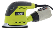 Load image into Gallery viewer, Ryobi CFS1503GK Compact Corner Cat 12,500 OPM 1.2 Amp Corded Orbital Finishing Sander w/ 10 Pads and Carrying Case