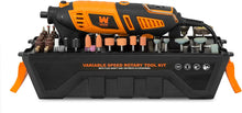 Load image into Gallery viewer, WEN 23190 1.3-Amp Variable Speed Steady-Grip Rotary Tool with 190-Piece Accessory Kit, Flex Shaft, and Carrying Case