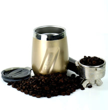 Load image into Gallery viewer, EcoVessel Insulated Wine Tumbler with Lid – Trimax “Port” Stainless Steel Coffee Tumbler, Whiskey Tumbler (10oz) Frozen Drinks Vacuum Insulated Travel Mug Wine Glass for Picnics, Boats &amp; More