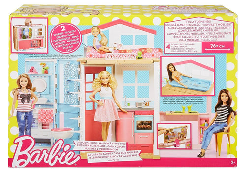 Barbie 2-Story House with Furniture & Accessories