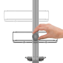 Load image into Gallery viewer, simplehuman Adjustable Shower Caddy, Stainless Steel + Anodized Aluminum
