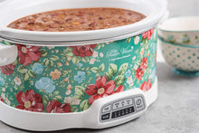 Load image into Gallery viewer, Pioneer Woman 7 Quart Programmable Slow Cooker Vintage Floral | Model# 33479 by Hamilton Beach (L x W x H) 11.70 x 17.60 x 9.90 Inches