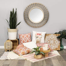 Load image into Gallery viewer, Motley Lane - Cassie Wood and Jute Lantern - LED Indoor Stylish Natural wood and white Color Lanterns