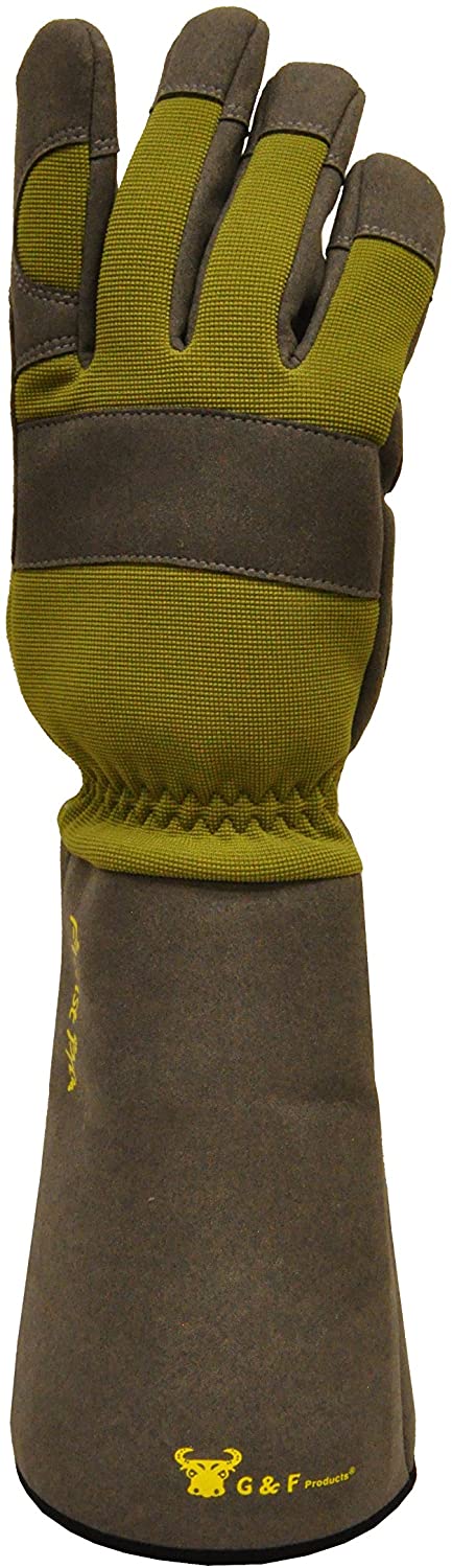 G & F Florist Pro Long Sleeve Rose gardening Gloves