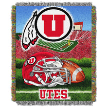 Load image into Gallery viewer, The Northwest Company Officially Licensed NCAA Texas Tech Red Raiders Home Field Advantage Woven Tapestry Throw Blanket, 48" x 60"