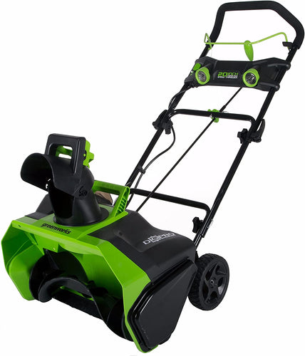 Greenworks 2605302 40V 20’’ Brushless Snow Thrower 6Ah Battery and Charger Included