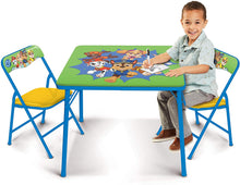 Load image into Gallery viewer, Paw Patrol Neutral Activity Table Set, Blue Frame &amp; Yellow Chairs