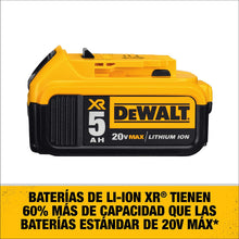 Load image into Gallery viewer, DEWALT 20V MAX XR Battery, Lithium Ion, 5.0Ah (DCB205)