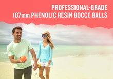 Load image into Gallery viewer, Viva Sol Premium Resin Bocce Ball Set with Wooden Case for Outdoor Play with Two to Eight Players
