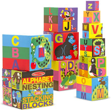 Load image into Gallery viewer, Melissa &amp; Doug Alphabet Nesting and Stacking Blocks