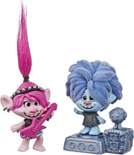 Load image into Gallery viewer, Trolls DreamWorks World Tour Rock City Bobble with 2 Figures, 1 with Bobble Action Plus Base, Toy Inspired by The Movie World Tour