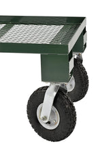 Load image into Gallery viewer, Sandusky FW4824 Heavy Duty Steel 4 Wheel Flat Wagon with Pull Handle, 750 lbs Capacity, 48" Length x 24" Width,Green