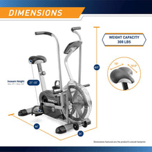 Load image into Gallery viewer, Marcy Exercise Upright Fan Bike for Cardio Training and Workout AIR-1