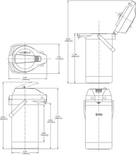 Load image into Gallery viewer, BUNN 32130.0000 3.0-Liter Lever-Action Airpot, Stainless Steel