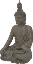 Load image into Gallery viewer, Benzara Polystone Buddha 24&quot; W, 42&quot; H, x L, Distressed Gray Finish