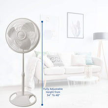 Load image into Gallery viewer, Lasko 2520 Oscillating Stand Fan,White