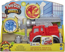 Load image into Gallery viewer, Play-Doh Wheels Fire Engine Playset with 2 Non-Toxic Modeling Compound Cans Including Water and Fire Colors, Firetruck Toy for Kids 3 and Up