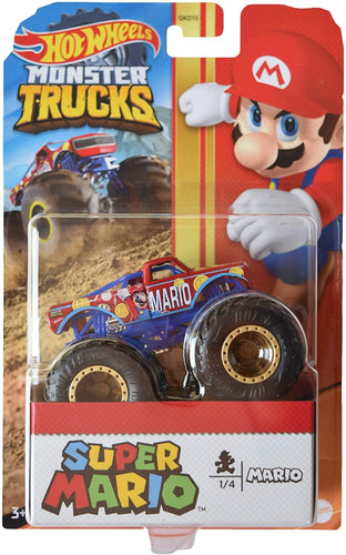 Hot Wheels Monster Trucks Super Mario Series Mario