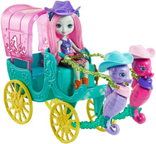 Load image into Gallery viewer, Enchantimals Seahorse Carriage SANDELLA Seahorse Doll and PLAYSET