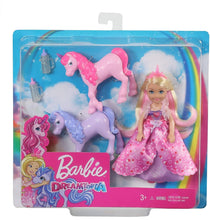 Load image into Gallery viewer, Barbie Dreamtopia Gift Set, Chelsea Princess Doll with Baby Unicorns