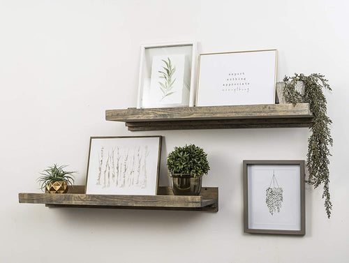 Del Hutson Designs Rustic Luxe Wooden Floating Shelves