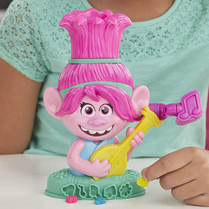 Play-Doh Trolls World Tour Rainbow Hair Poppy Styling Toy for Kids 3 Years and Up with 6 Non-Toxic Colors